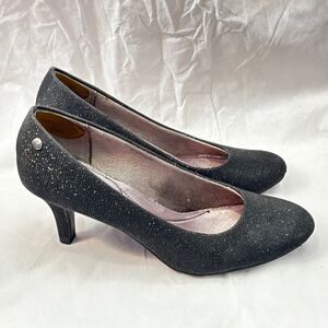 Life Stride Glittery Black Heels -8.5 M-